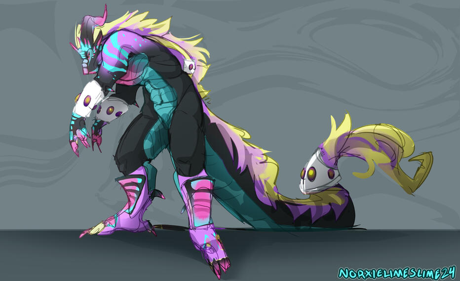 Sketch fullbody for EnderAssassin