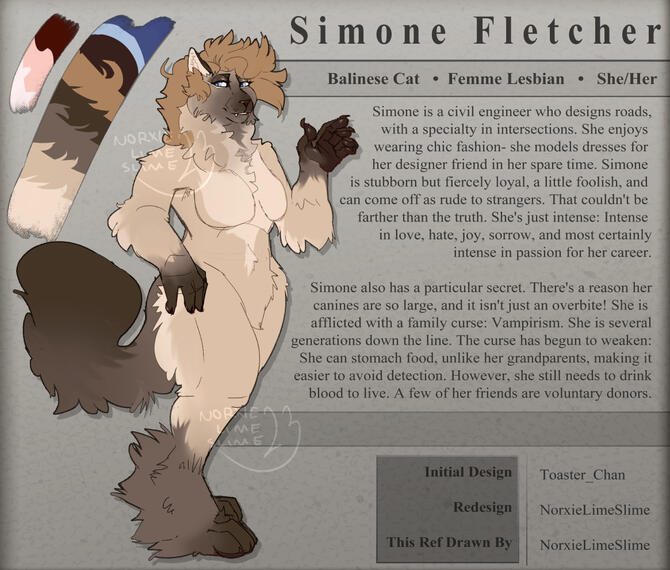 Sketch refsheet for myself