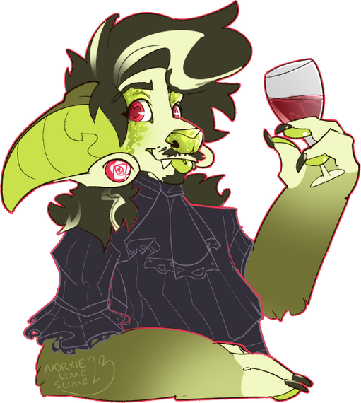 Chibi flat color halfbody for myself