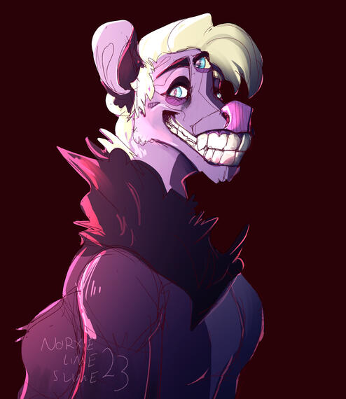 Color sketch portrait for myself