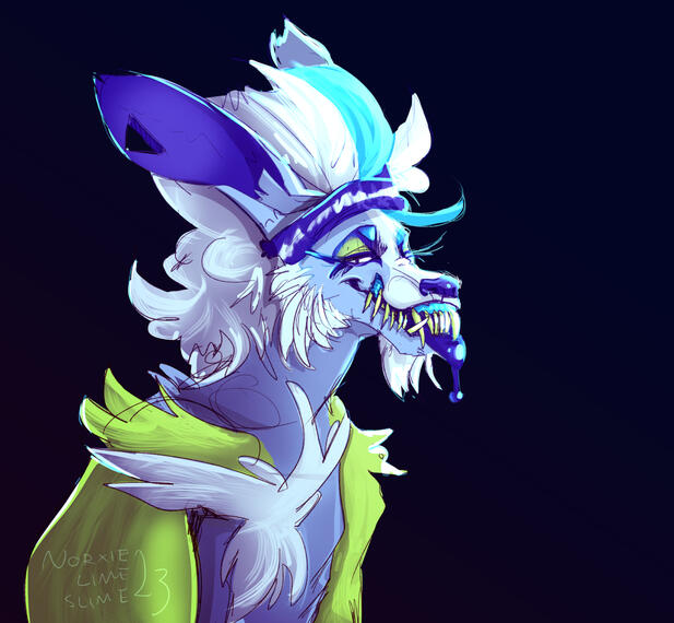 Color sketch portrait for myself