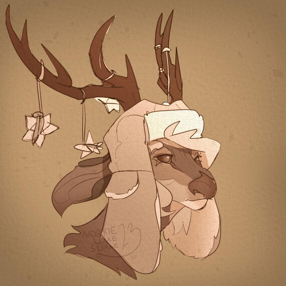 Monochrome sketch portrait for Sinclair